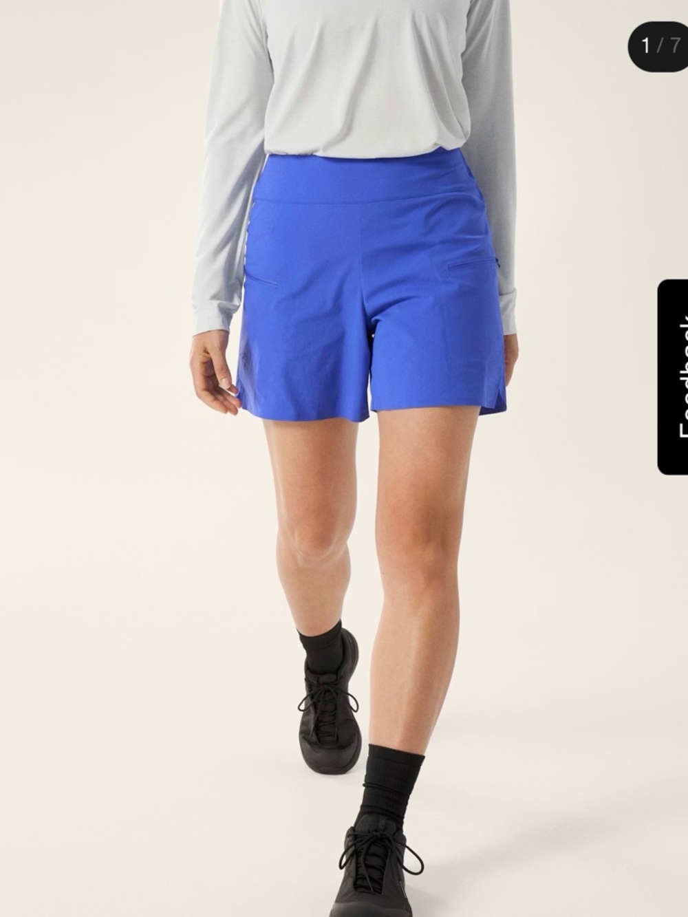 Arc’teryx AESTAS SHORT 5.5" WOMEN'S Black - Picture 2 of 3